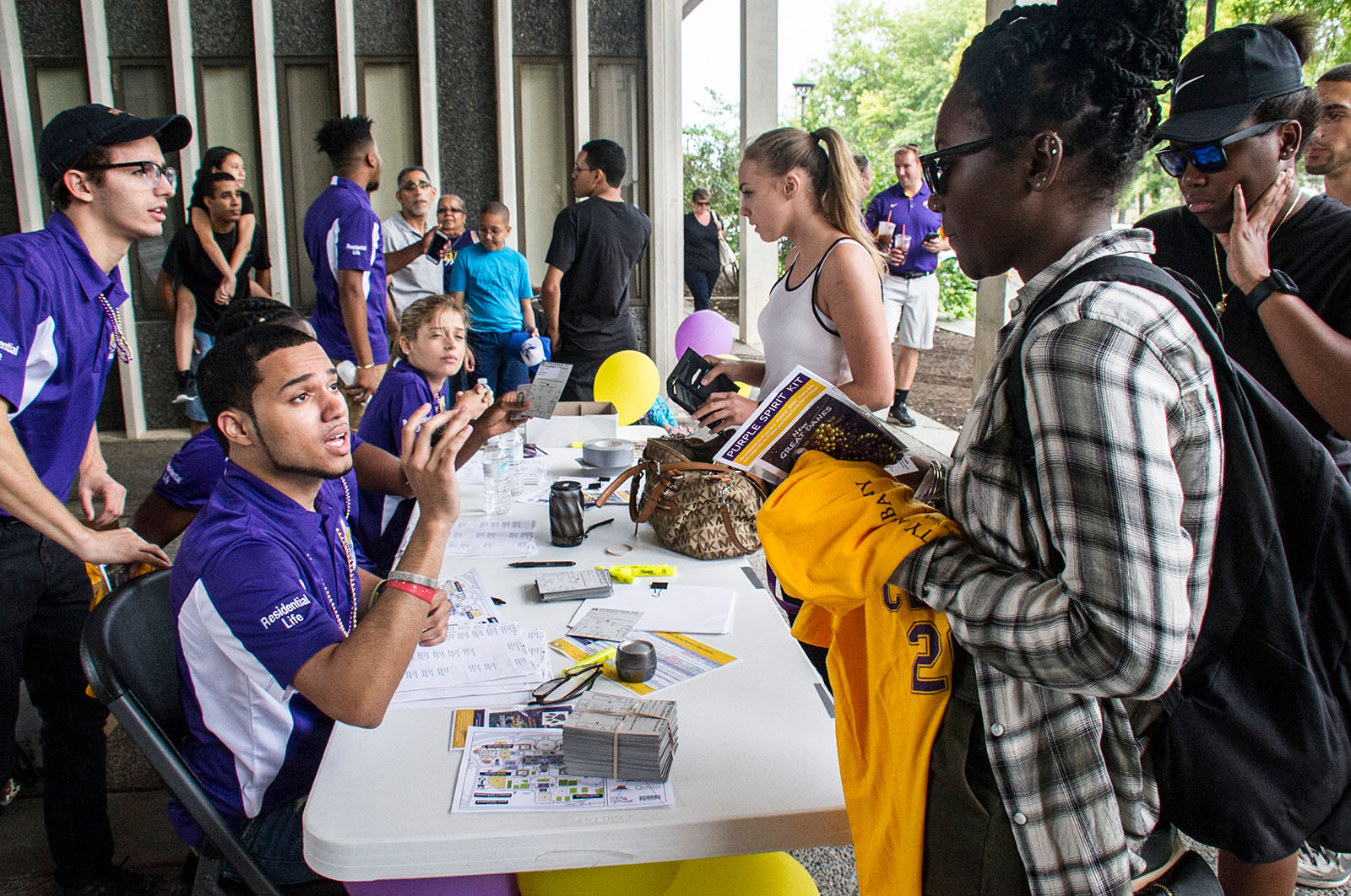 Student move-in day.